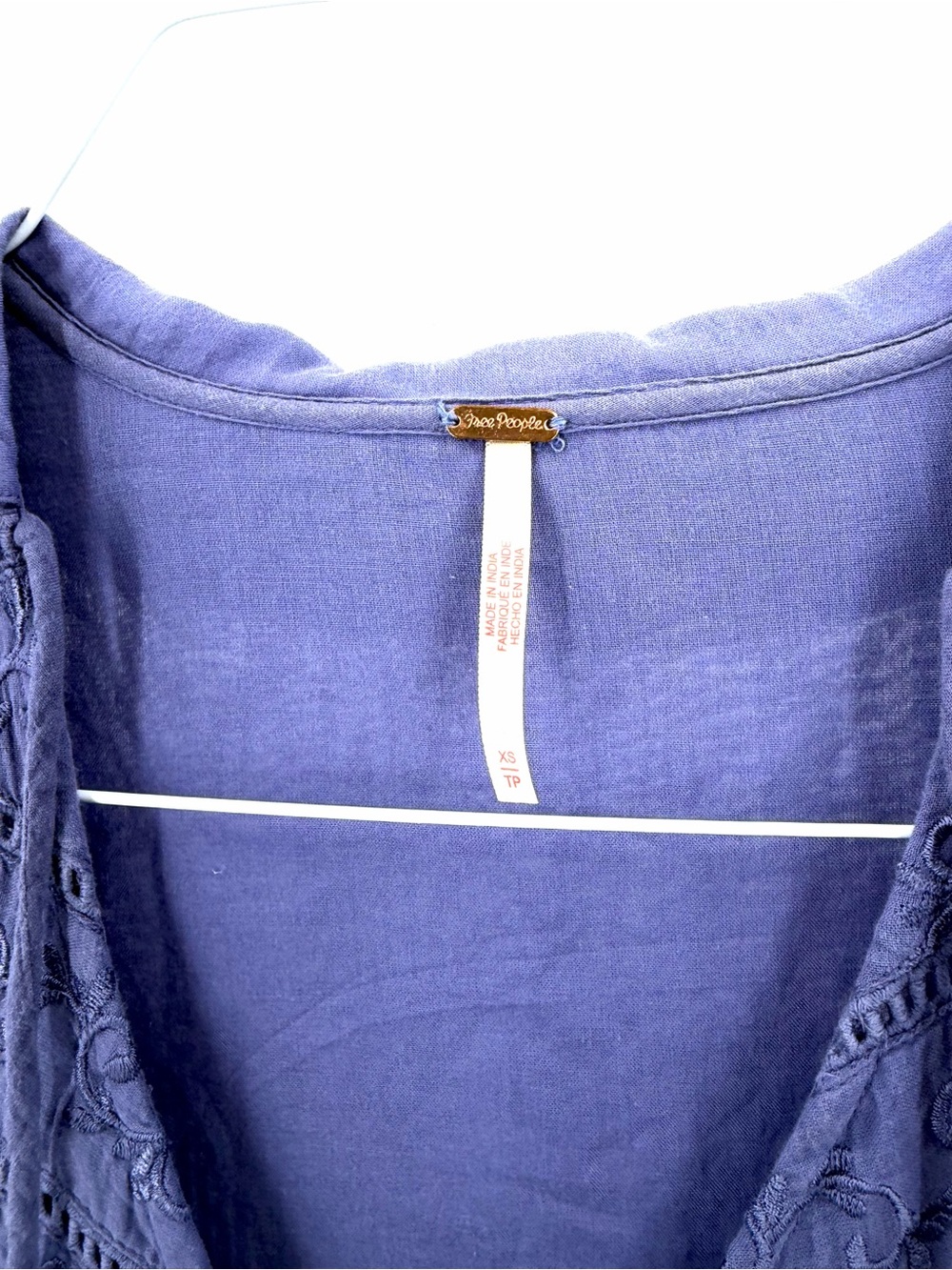 Free people Haddie Solid Swing Mini Tunic Boho Cottage Mini Dress - Picture 6 of 8